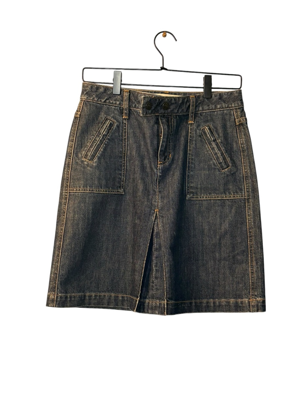 GAP Vintage Y2K Skirt Dark Blue Denim A-Line Skirt Juniors Size 1